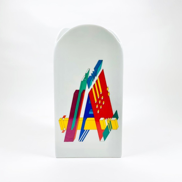 Marcello Morandini | Constructivist Alphabet vase (1980s) | MutualArt
