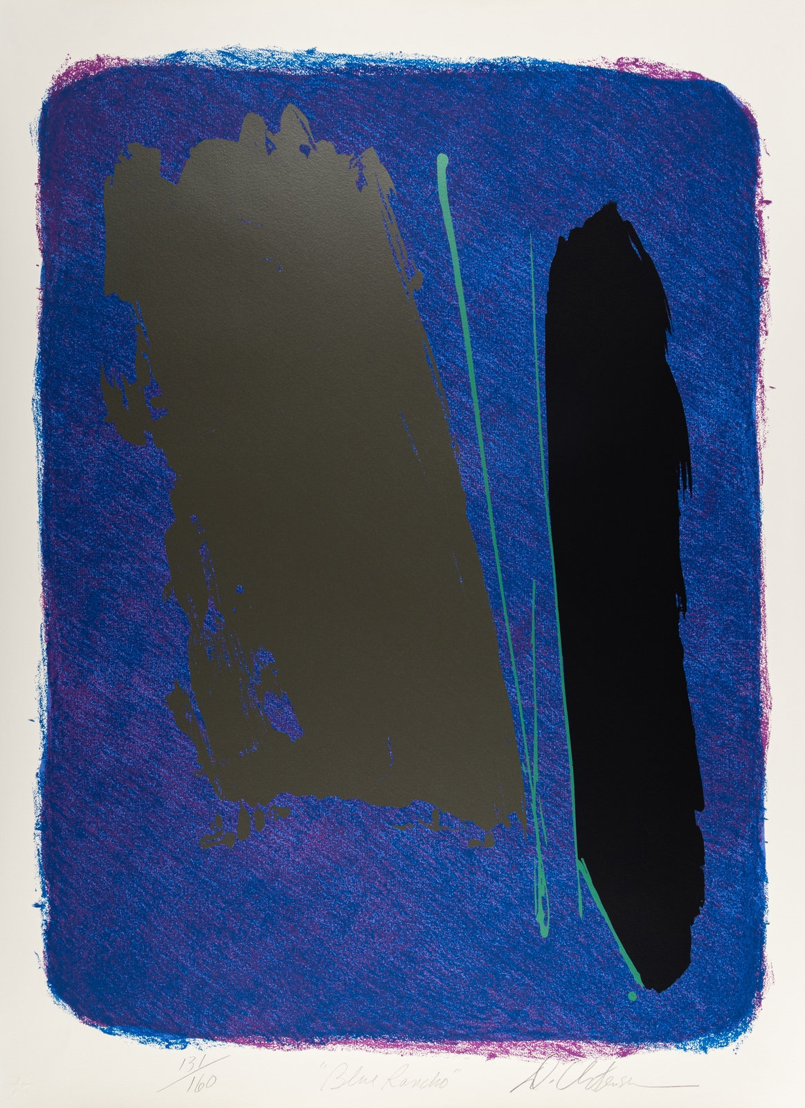 Dan Christensen | Blue Rancho (1981) | MutualArt