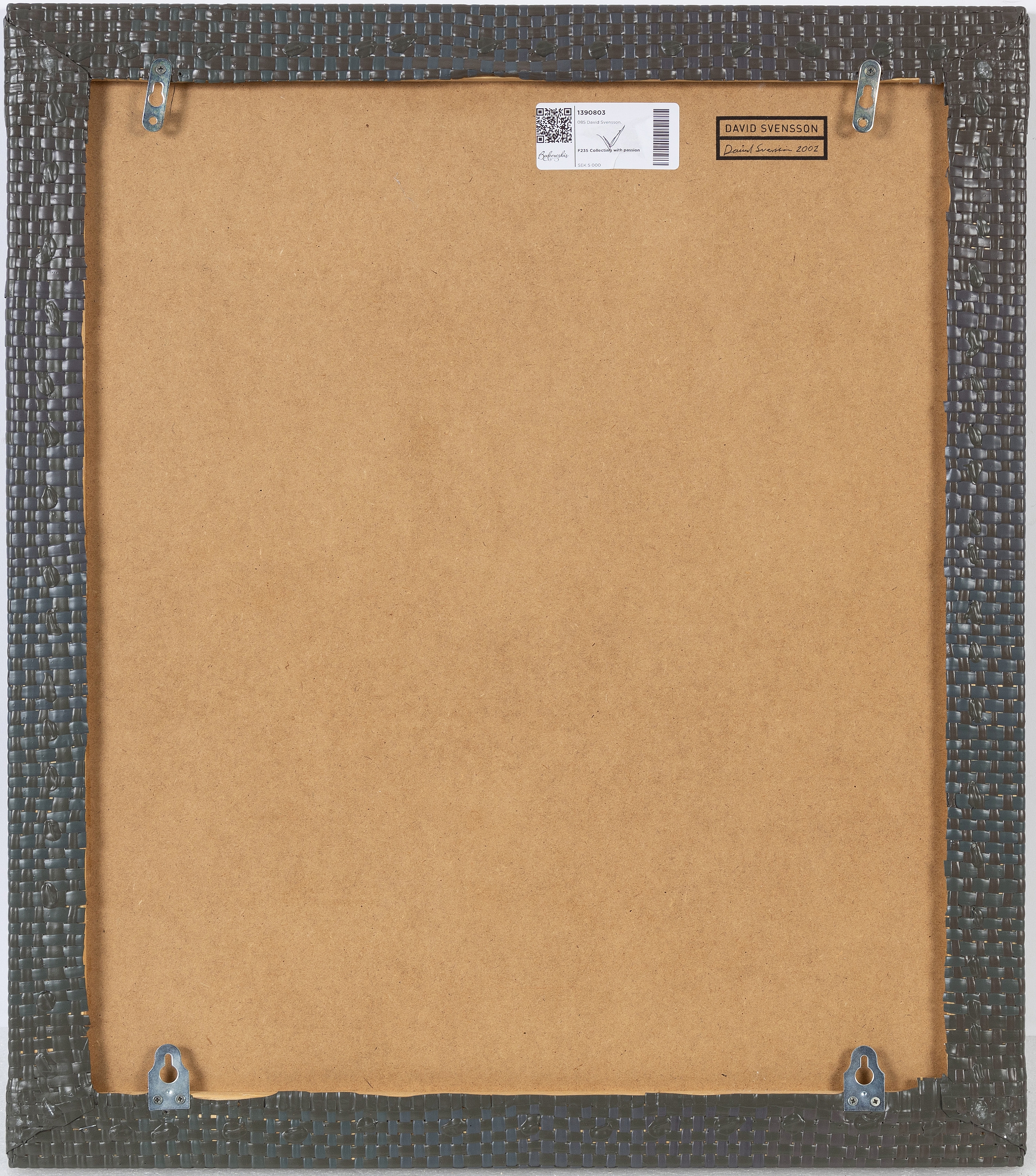 Artwork by David Svensson, Untitled, Made of acrylic on woven plastic on panel