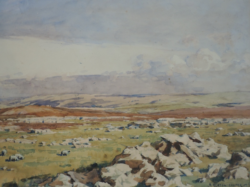 Artwork by Alfred Heaton Cooper, On Shap Fell, Made of watercolour