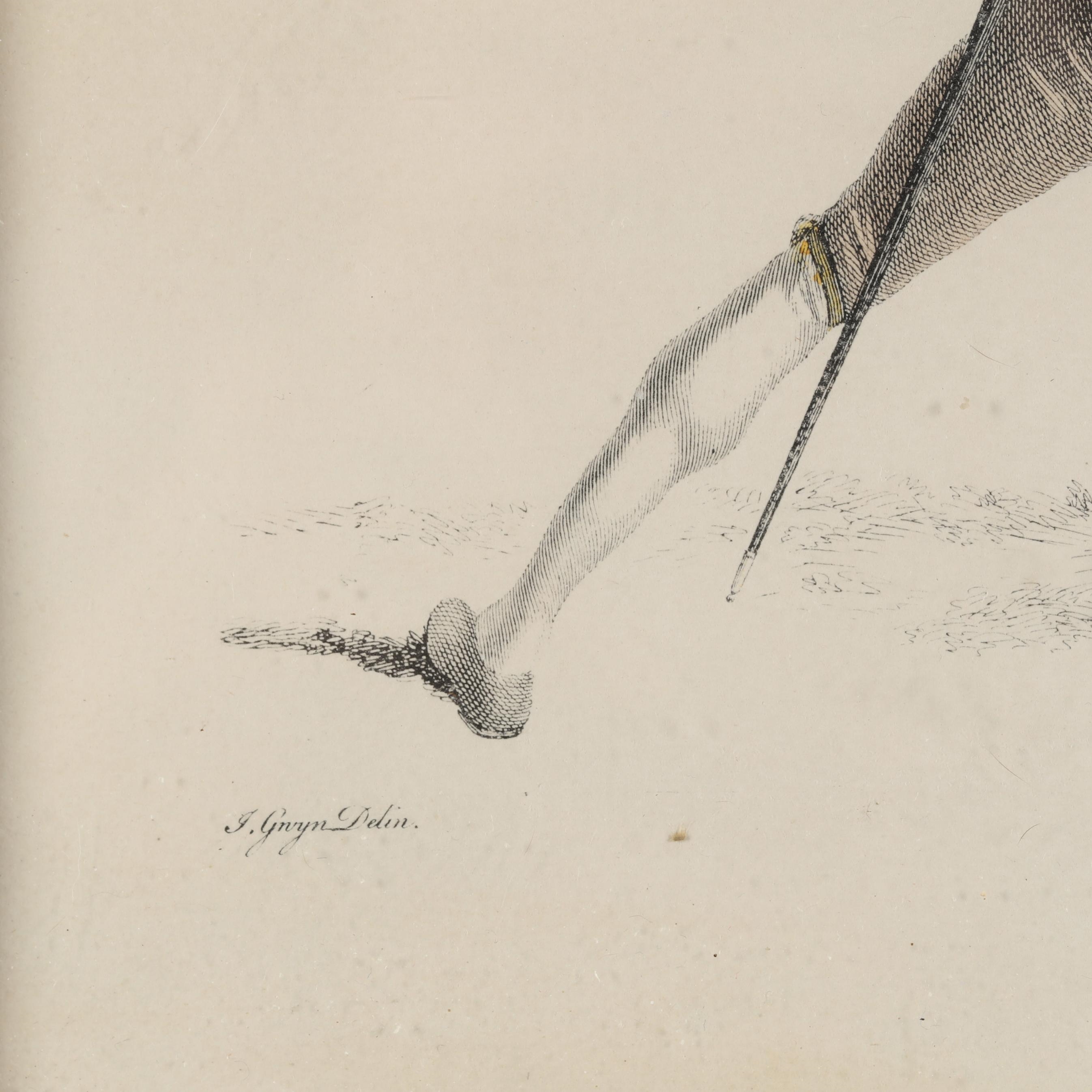 J. Gwyn Delin Three Antique French Fencing Prints (Circa 1900