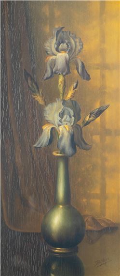 Geladen kompas klif Bernardus Arps | Orchidee in een tinnen vaas | MutualArt