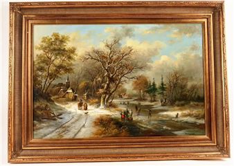 Paysage hivernal - P. Frison