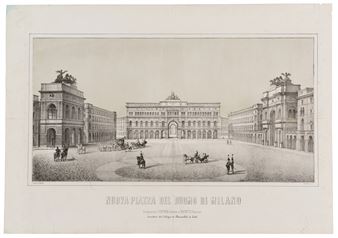 Nuova Piazza del Duomo di Milano,  Milano, [c. 1870] - Antonio Cortese
