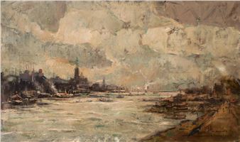 The harbour of Antwerp - Paul Hermans
