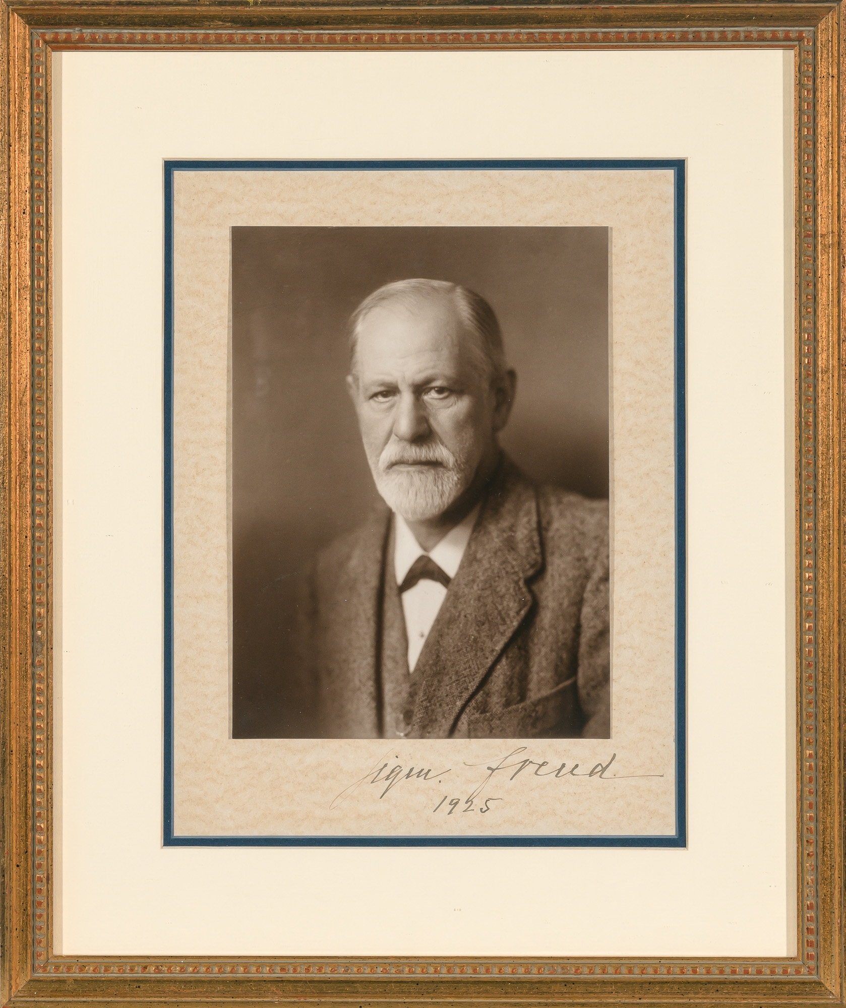 Artwork by Max Halberstadt, [FREUD, SIGMUND] HALBERSTADT, MAX. Photographic portrait of Sigmund Freud, Made of Gelatin silver print