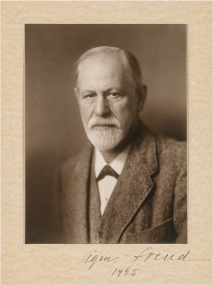 [FREUD, SIGMUND] HALBERSTADT, MAX. Photographic portrait of Sigmund Freud - Max Halberstadt