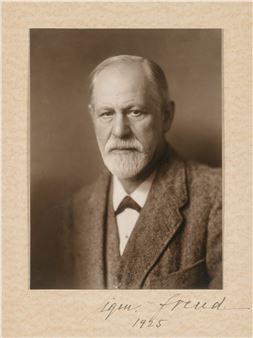 [FREUD, SIGMUND] HALBERSTADT, MAX. Photographic portrait of Sigmund Freud - Max Halberstadt