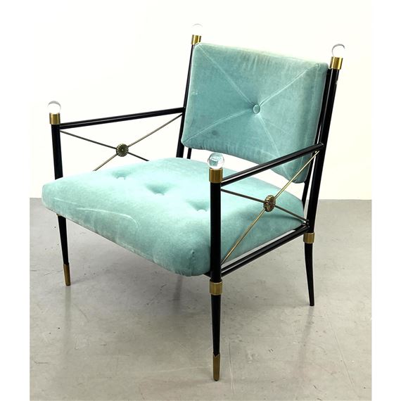 Jonathan Adler | JONATHAN ADLER Regency style Lounge Chair. Rider Model ...