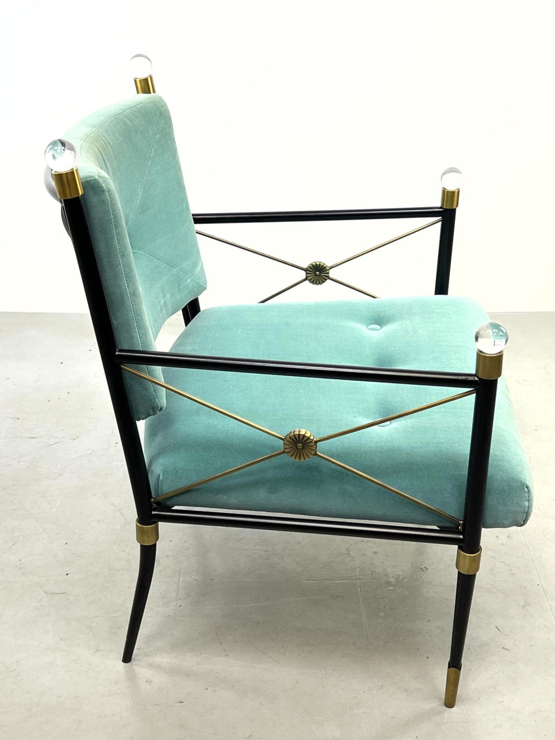 Jonathan Adler | JONATHAN ADLER Regency style Lounge Chair. Rider Model ...