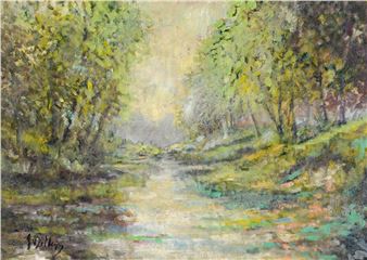 Rivierlandschap - Geert Meyer