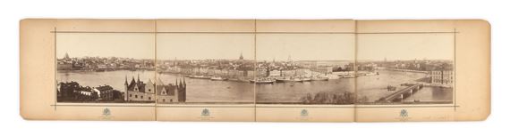 Stockholm Panorama by Axel Lindahl, 1880s