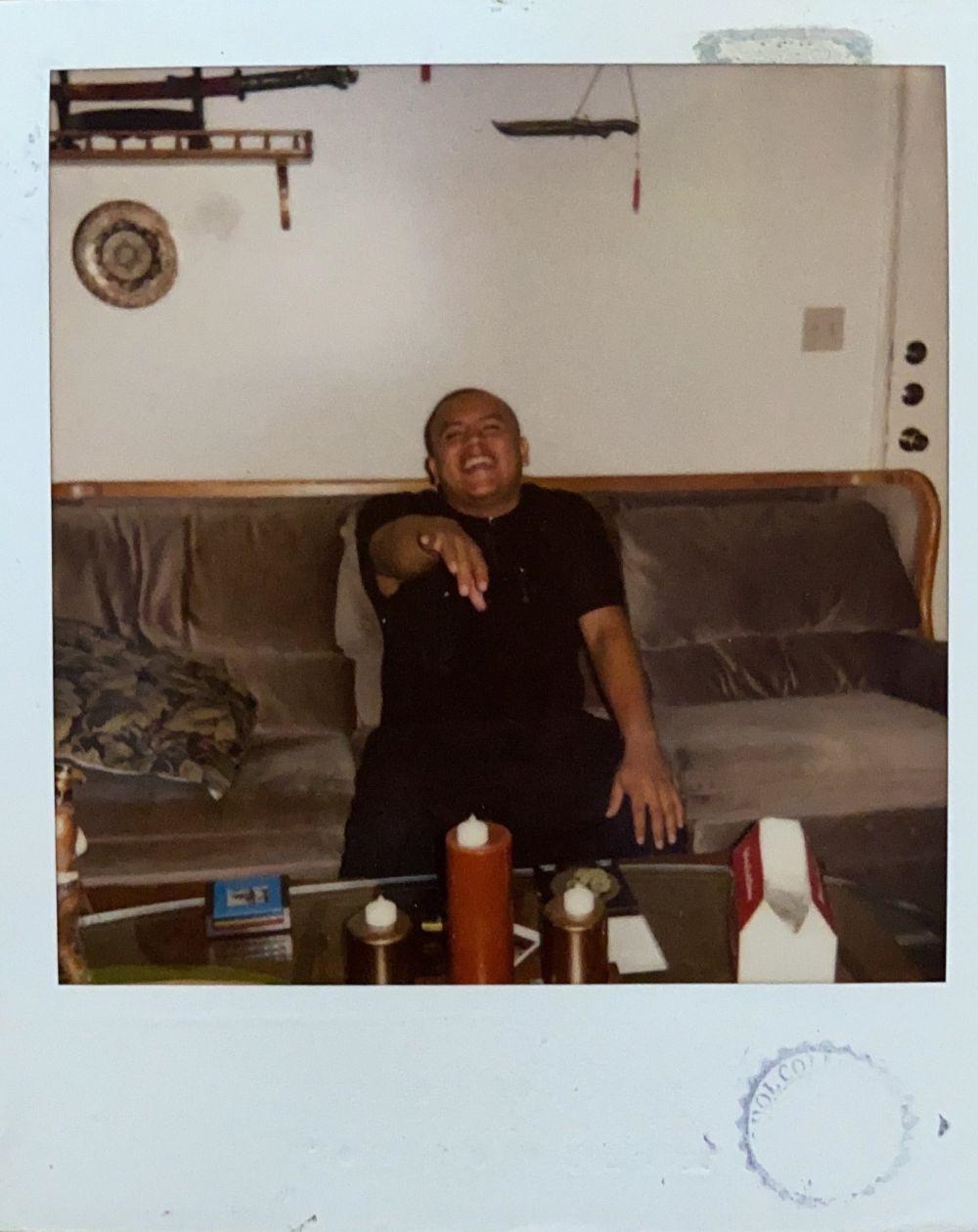 Andy Warhol Man on a couch Polaroid MutualArt