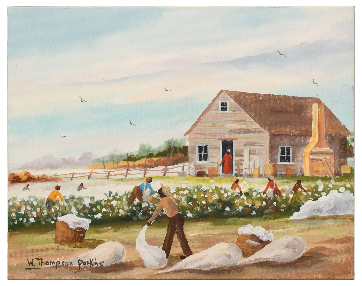 Wendell Thompson Perkins Cotton Pickers MutualArt