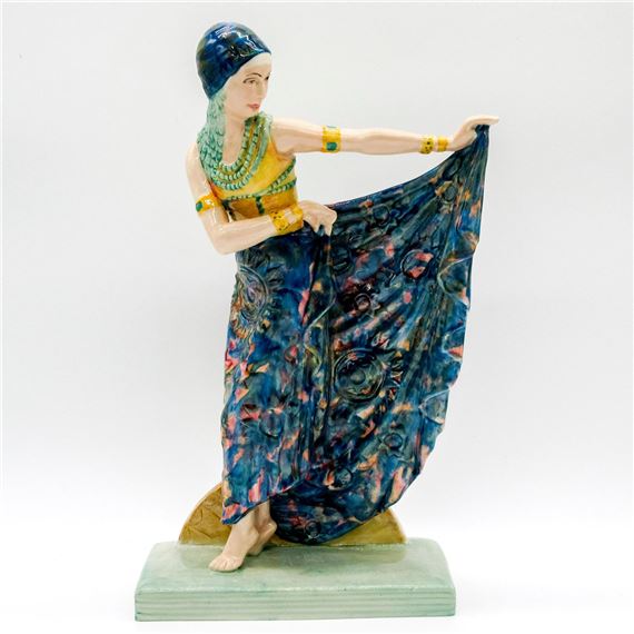 Geoff Blower | Kevin Francis Ceramic Art Deco Figurine, Persian Dancer ...