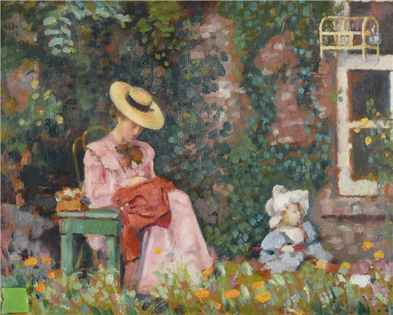 AU JARDIN by Georges Lemmen, dated 1903