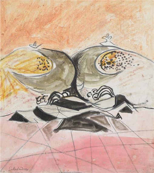 Graham Sutherland | INTERLOCKING HILLS (1945) | MutualArt