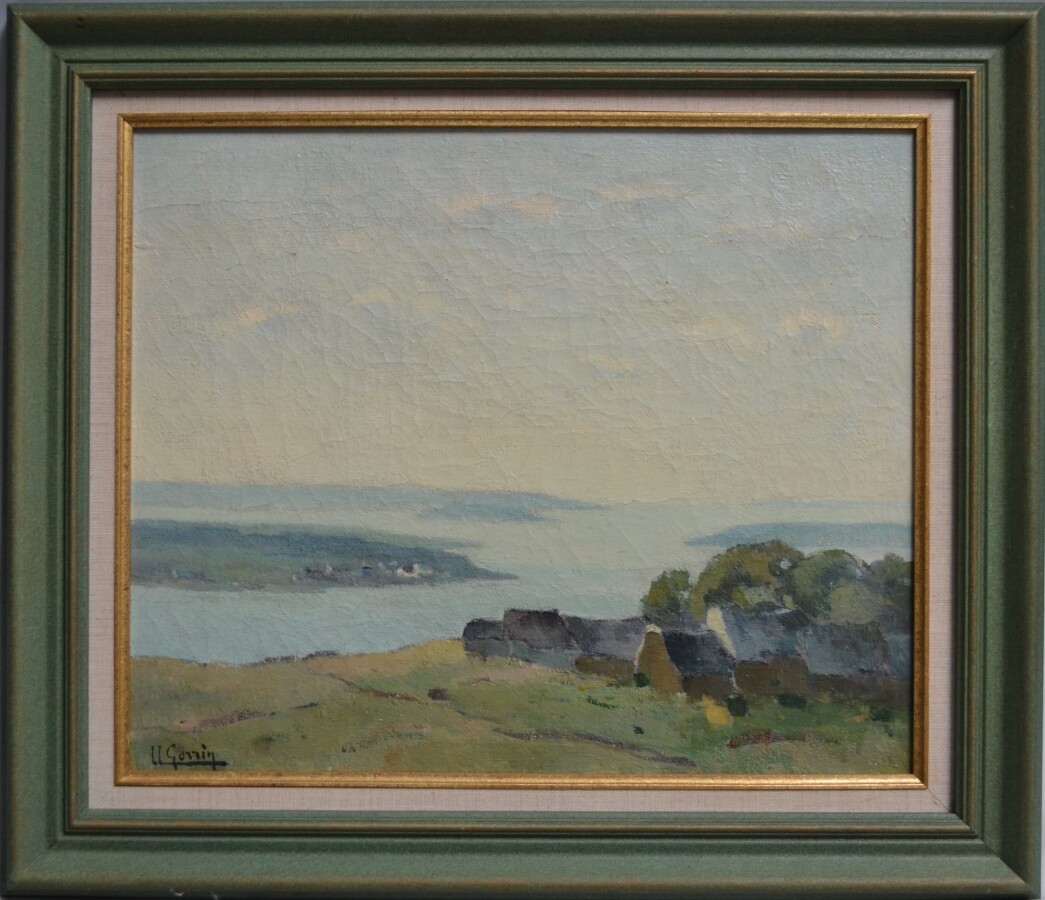 Artwork by Ulysse Gorrin, La rade de Brest, près du Fret, Made of oil on canvas