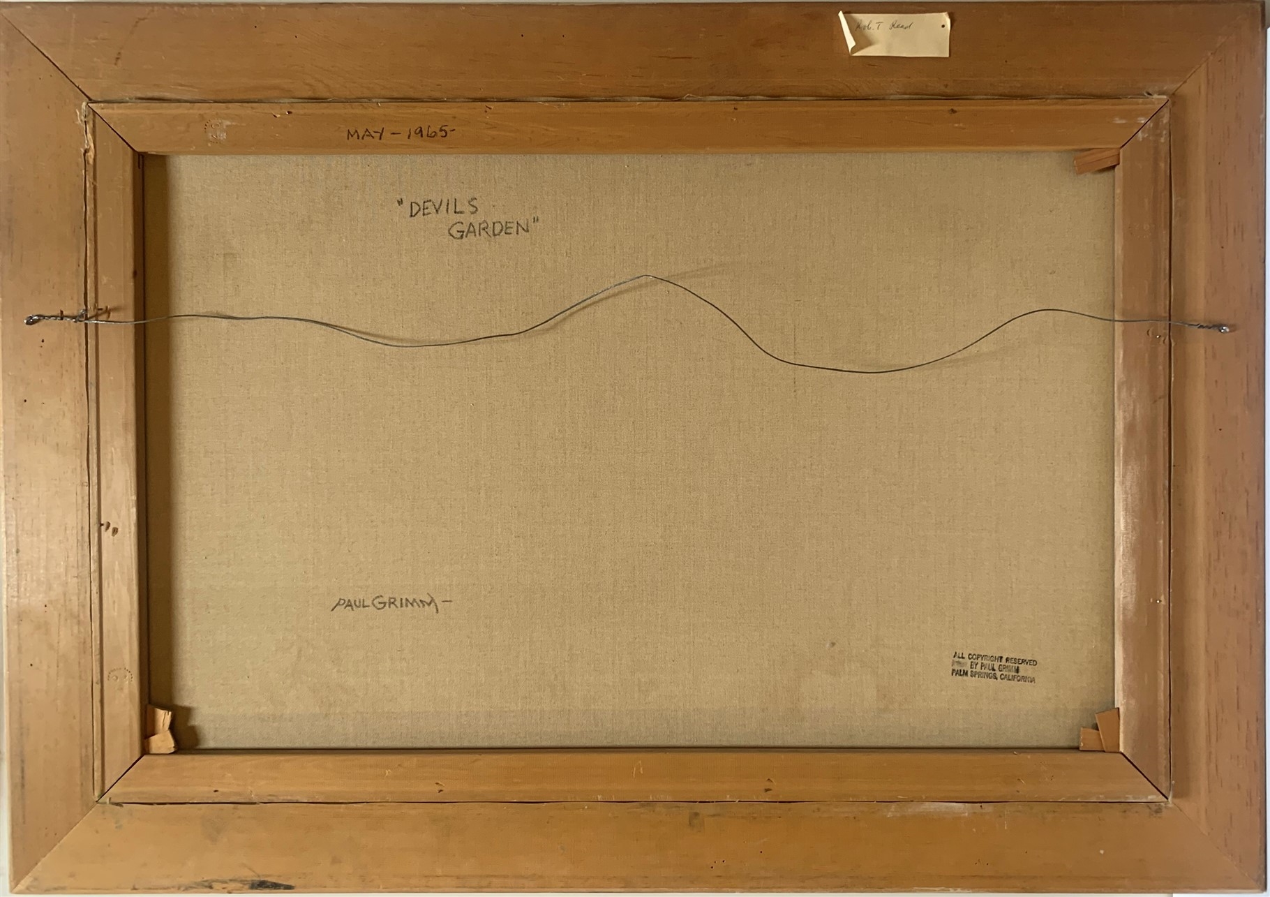 Artwork by Paul Grimm, Devil's Garden, Made of Oil on canvas