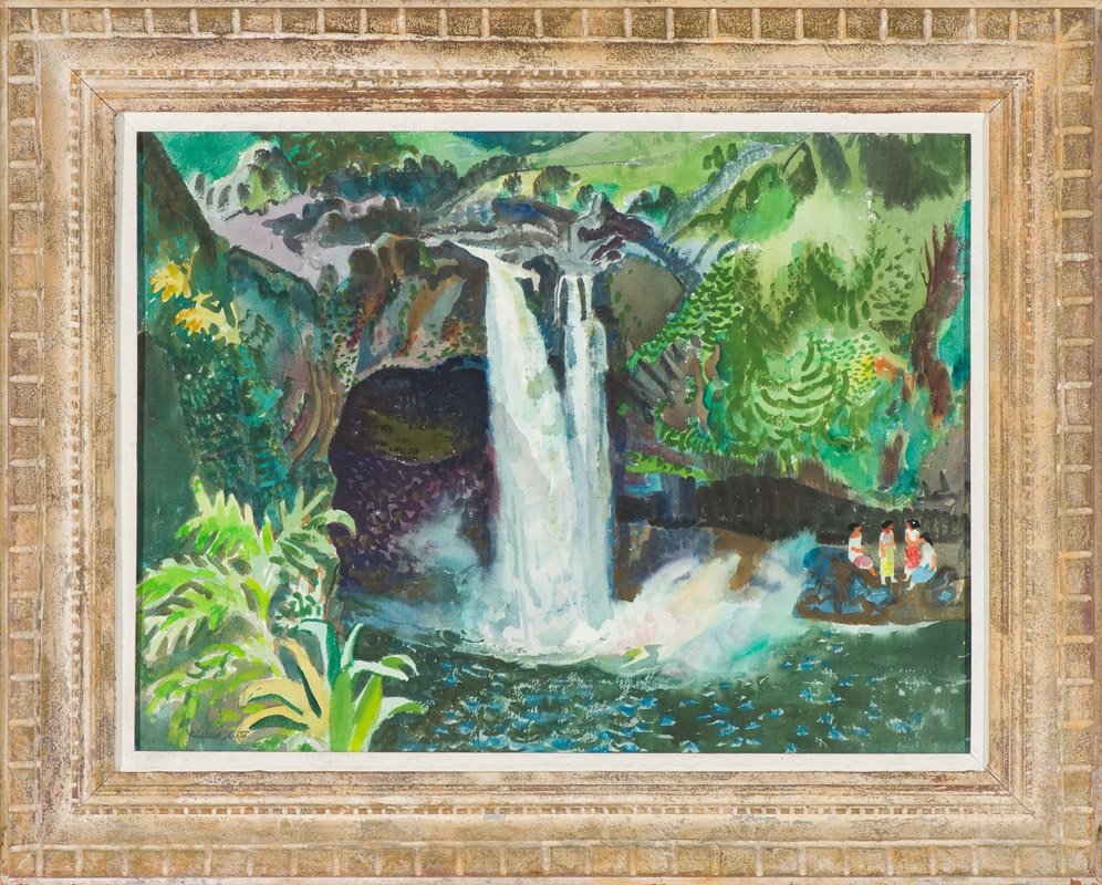 Millard Sheets Rainbow Falls MutualArt