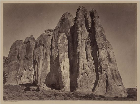 'South Side of Inscription Rock, N. M.' by Timothy H. O'Sullivan, 1873
