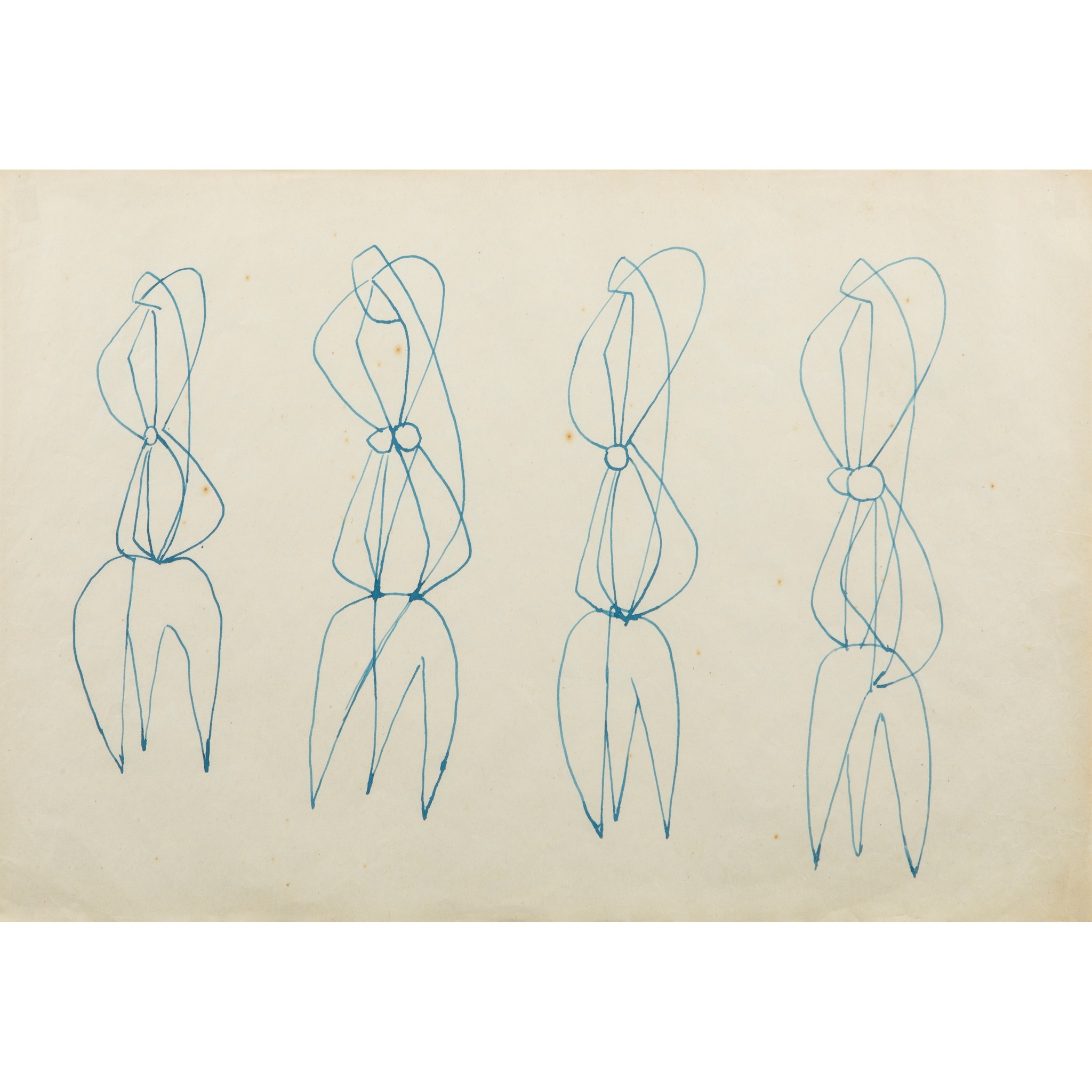 Robert Adams | Drawings for Figure Sculptures (1948) | MutualArt