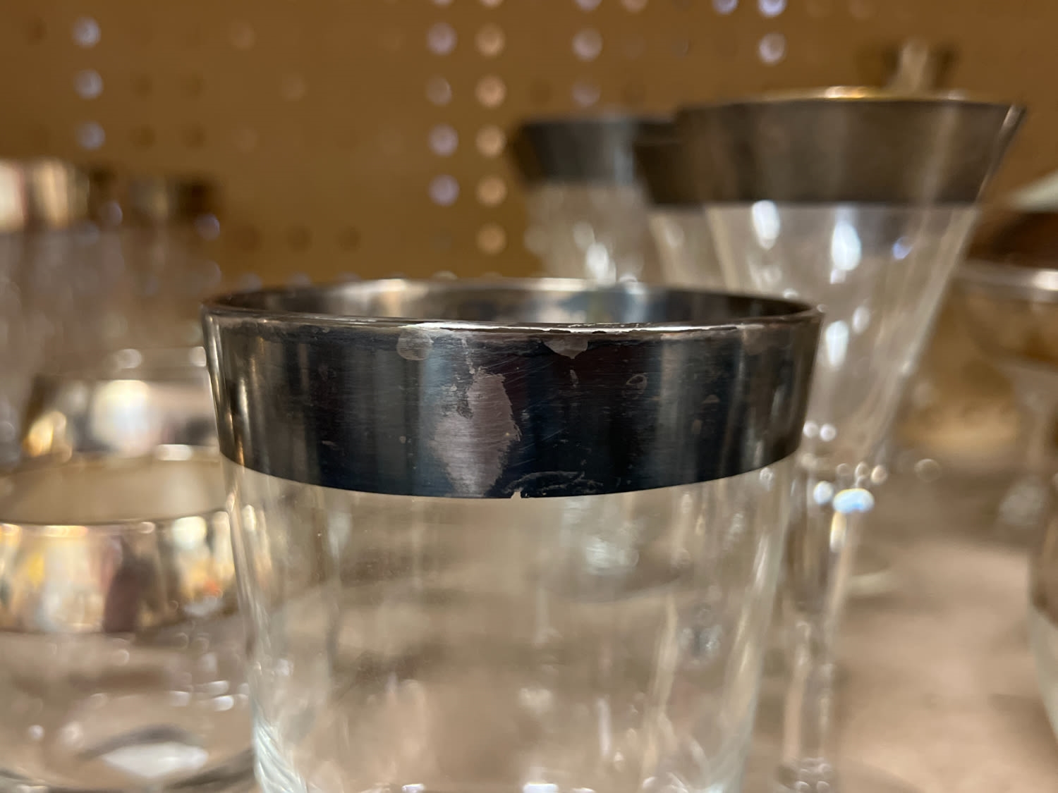 Dorothy Thorpe | Silver rim Glassware | MutualArt
