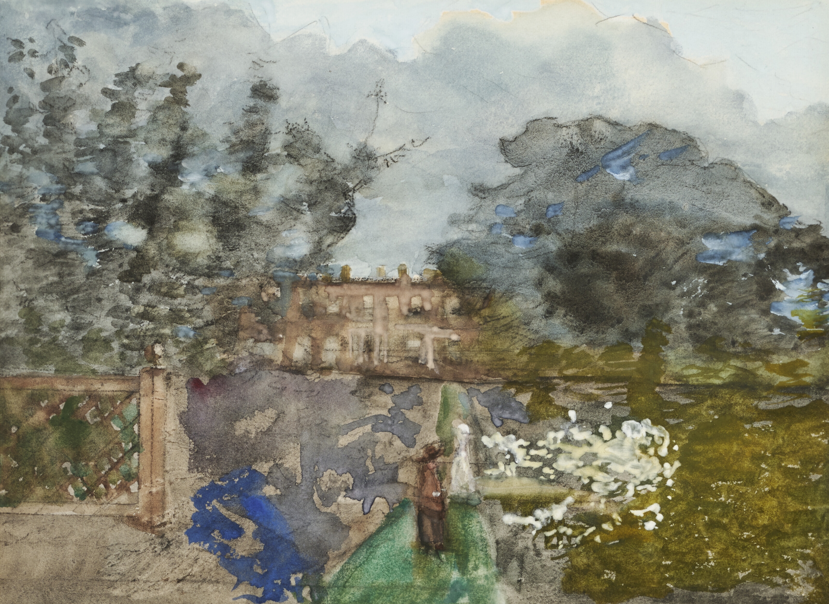Sir William Eden | Two views of Windlestone Hall | MutualArt