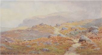 Moorland landscape - Julia Cornelia Slaughter