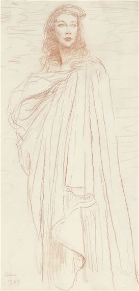 Study for 'Portrait of Vivien Leigh' by Augustus Edwin John, 1943, Executed in 1943