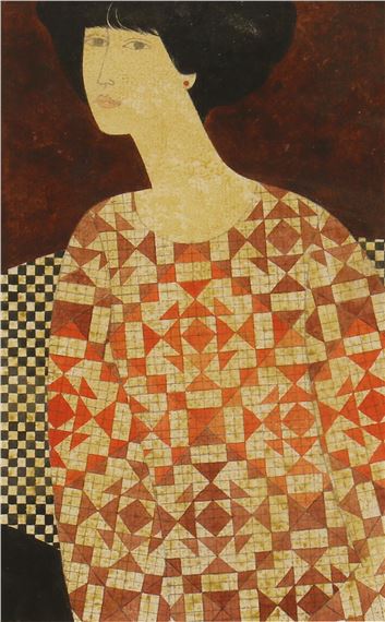 Woman in profile by Anthony Gilbert