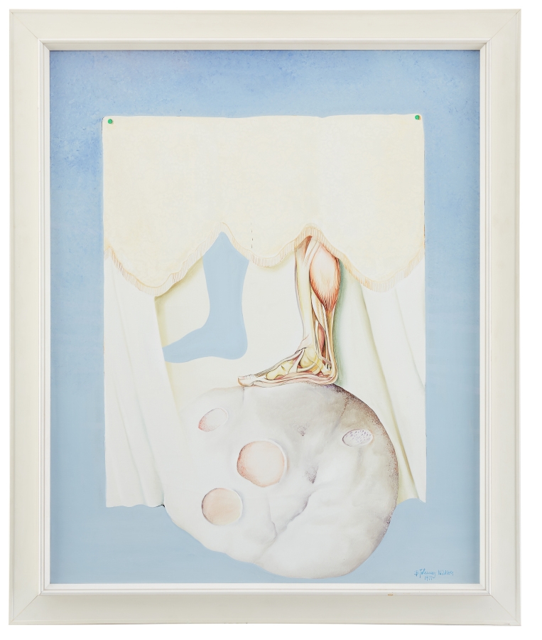 Artwork by Bert-Johnny Nilsson, Surrealistisk komposition, Made of Oil on canvas