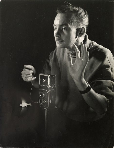René Maltête or portrait of the humor photographer by René Maltête, circa 1960