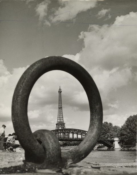 Eiffel Tower and mooring ring by Charles Ciccione