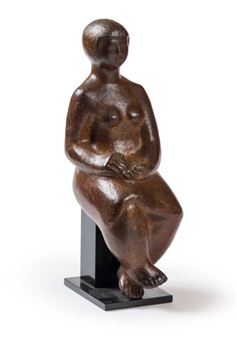 Seated woman - Michel Pigeon
