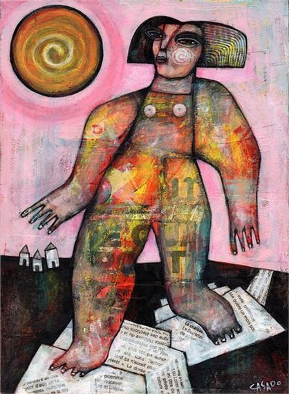 Walking by Dan Casado, dated 2019