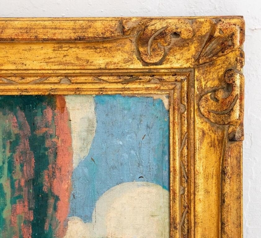 Louis Pierre Rigal | Art Deco oil on canvas depicting a landscape with ...