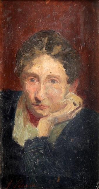 Artwork by Jacoba Surie, Portret van een dame, Made of oil on panel