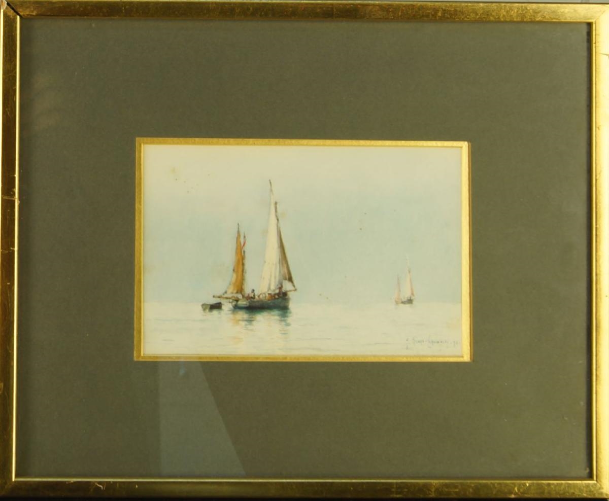 Georges Ricard-Cordingley | Boats at sea | MutualArt