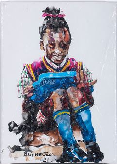 SEATED SCHOOLGIRL - Mbongeni Richmond Buthelezi