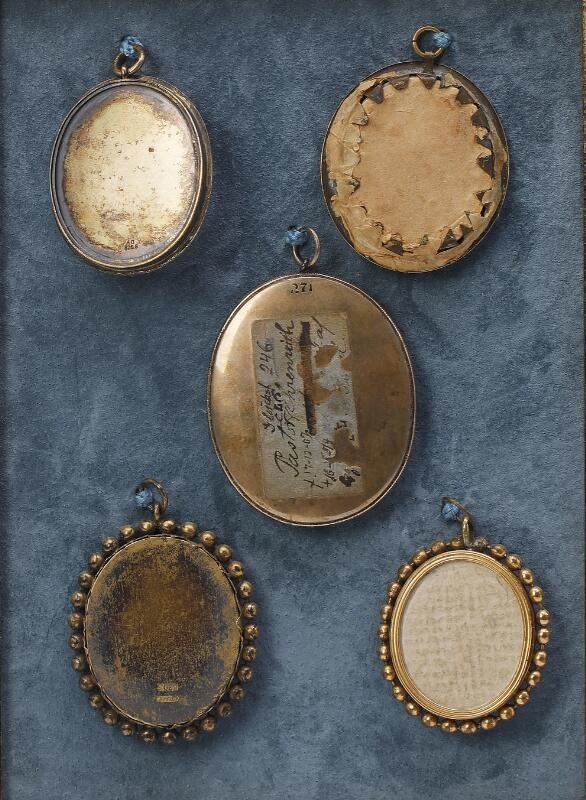 Artwork by Heinrich Abel Seyffert, A collection of seven miniature portraits, Made of Gouache on bone