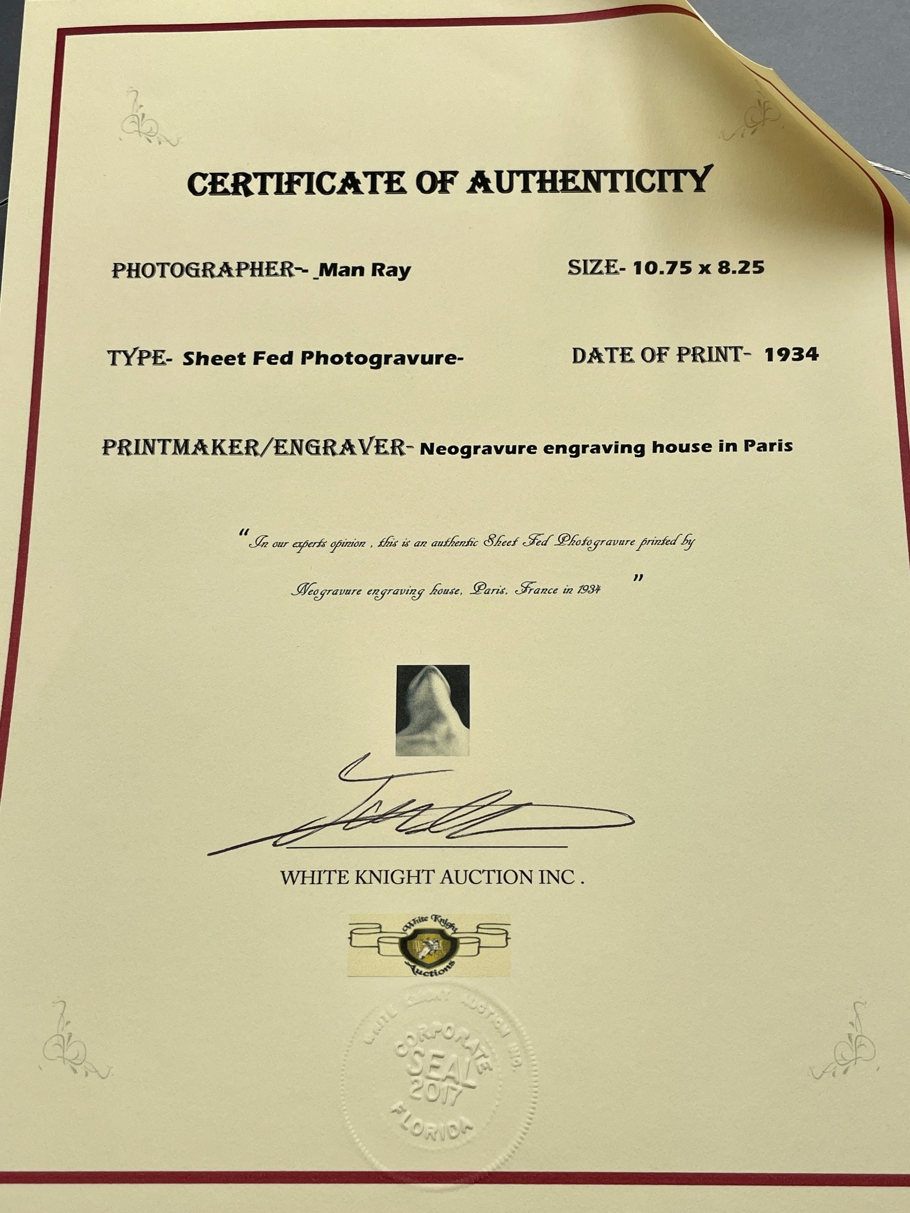 Man Ray | La Prieure | MutualArt