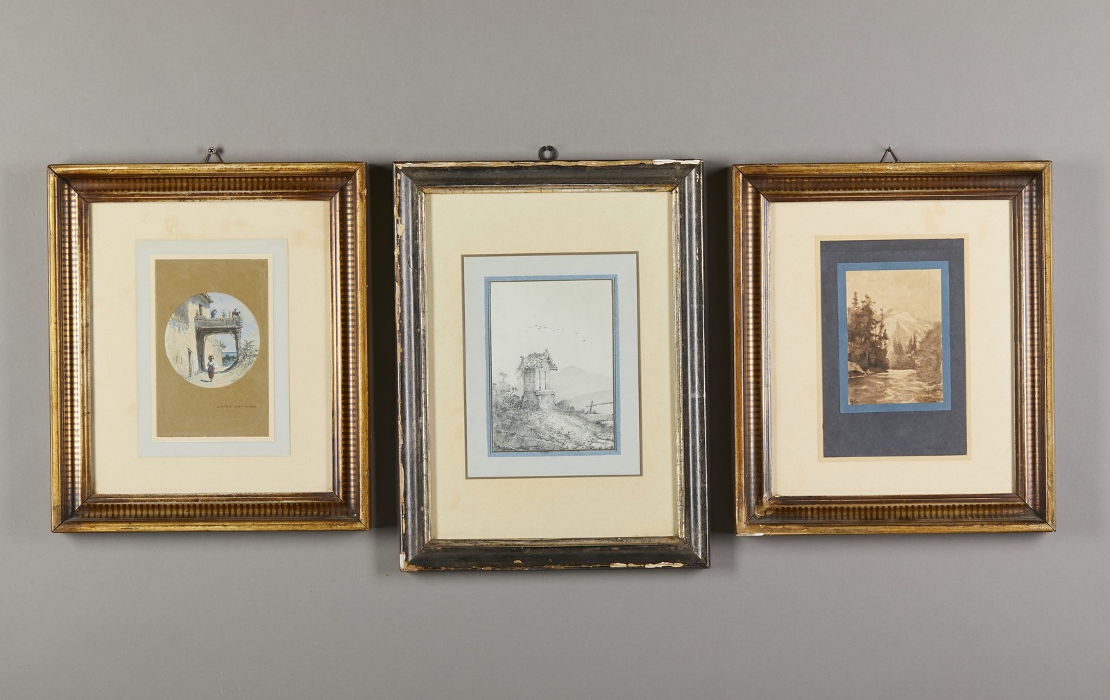 Carlo Raimondi | Group of three works on paper depicting a ...