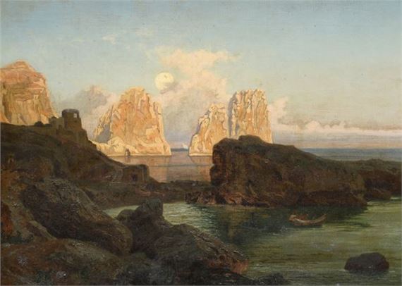 Capri by Karl Lindemann - Frommel, 1873