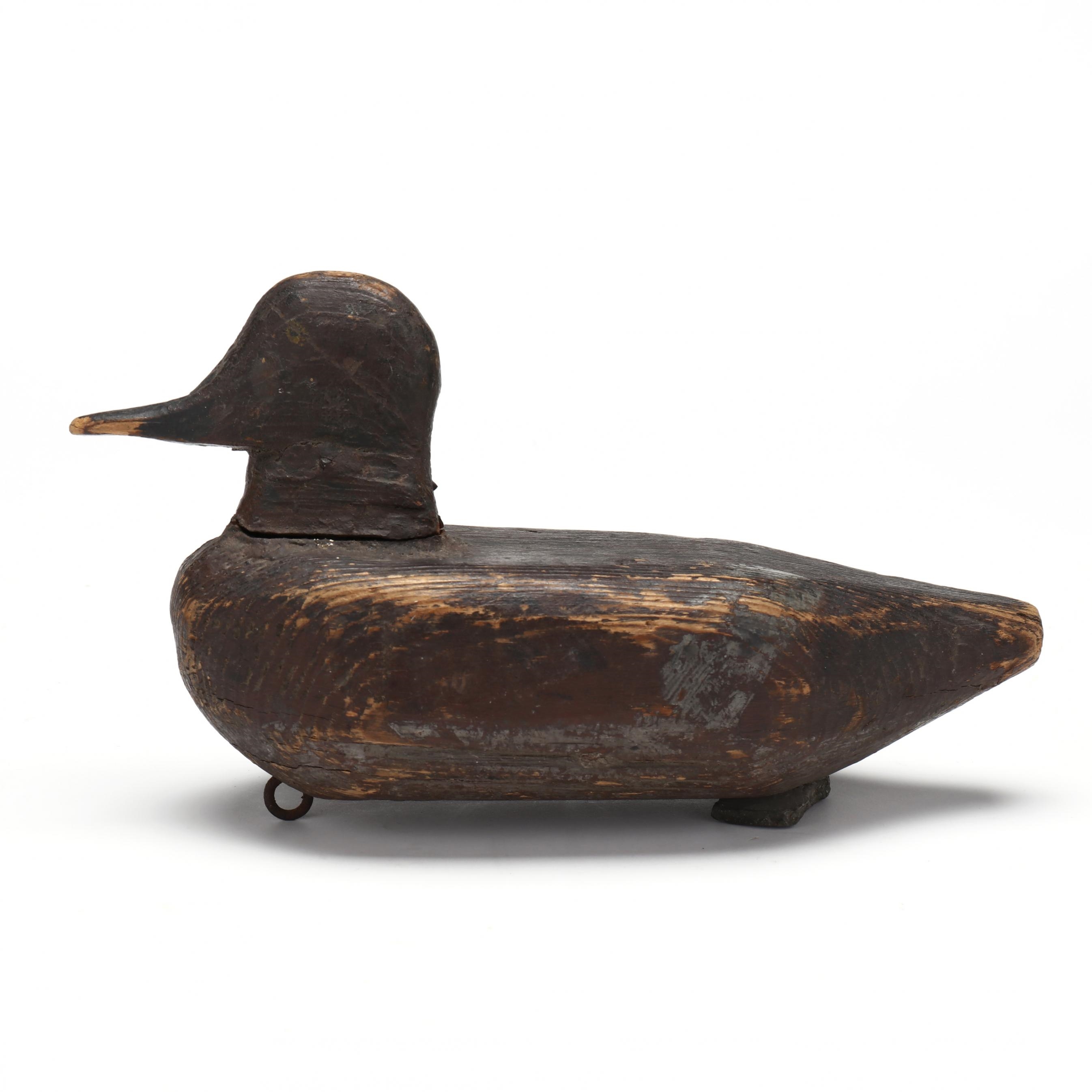 Artwork by Benjamin Pugh, Blue Winged Teal, Made of carved and painted wood