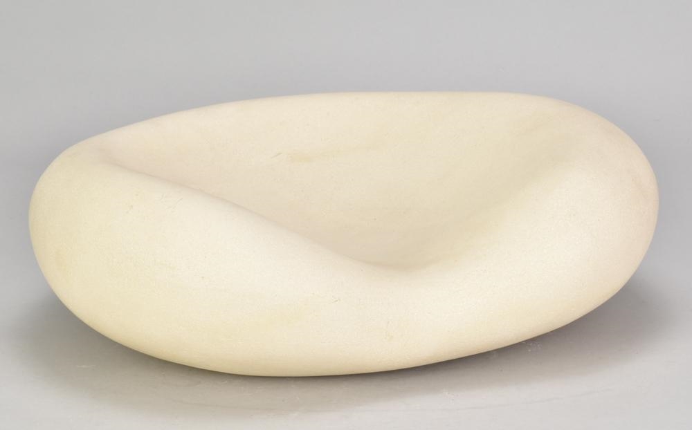 Artwork by Mari-ruth Oda, an earthenware food pillow, Made of earthenware