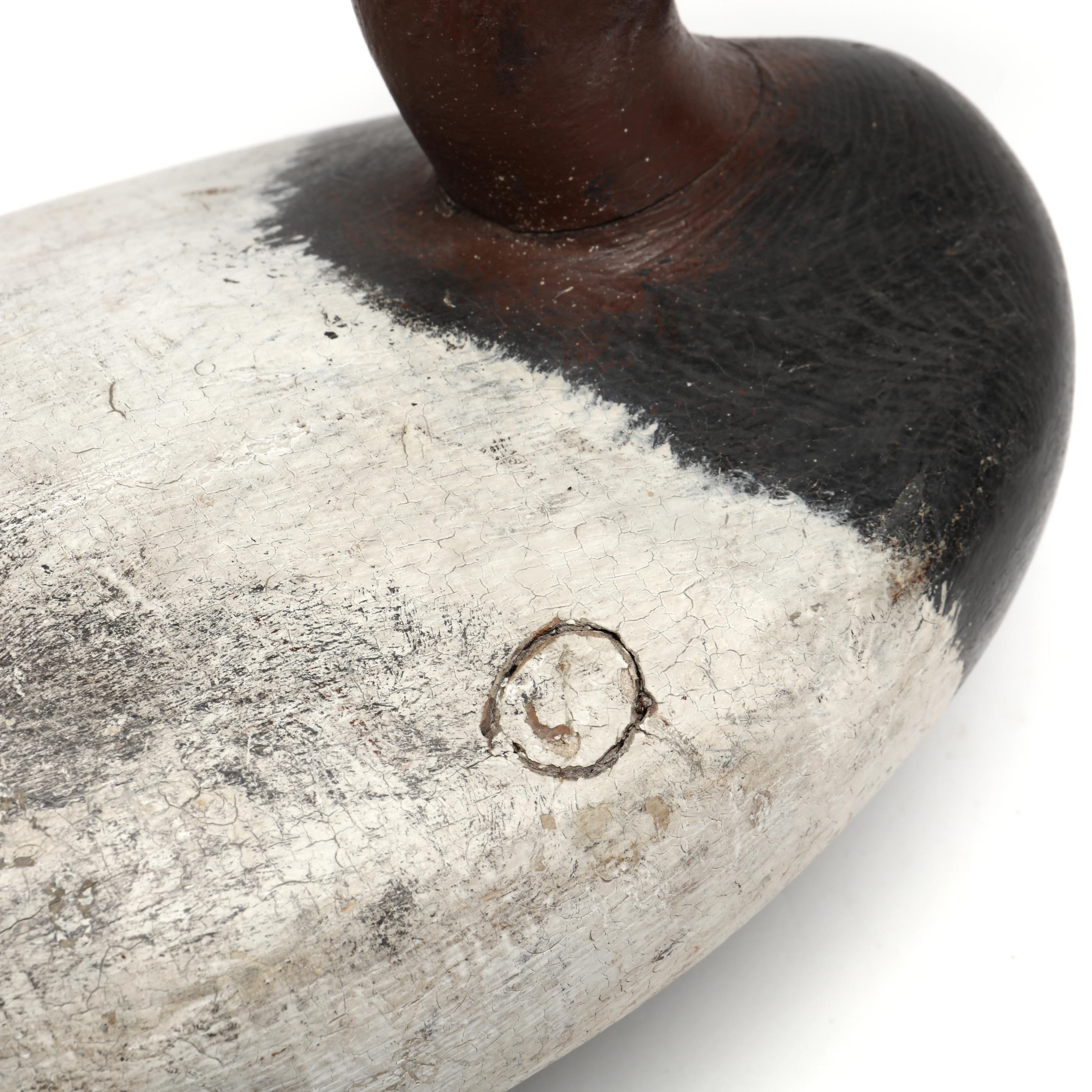 Artwork by Danny Scriven, Canvasback, Made of carved and painted wood