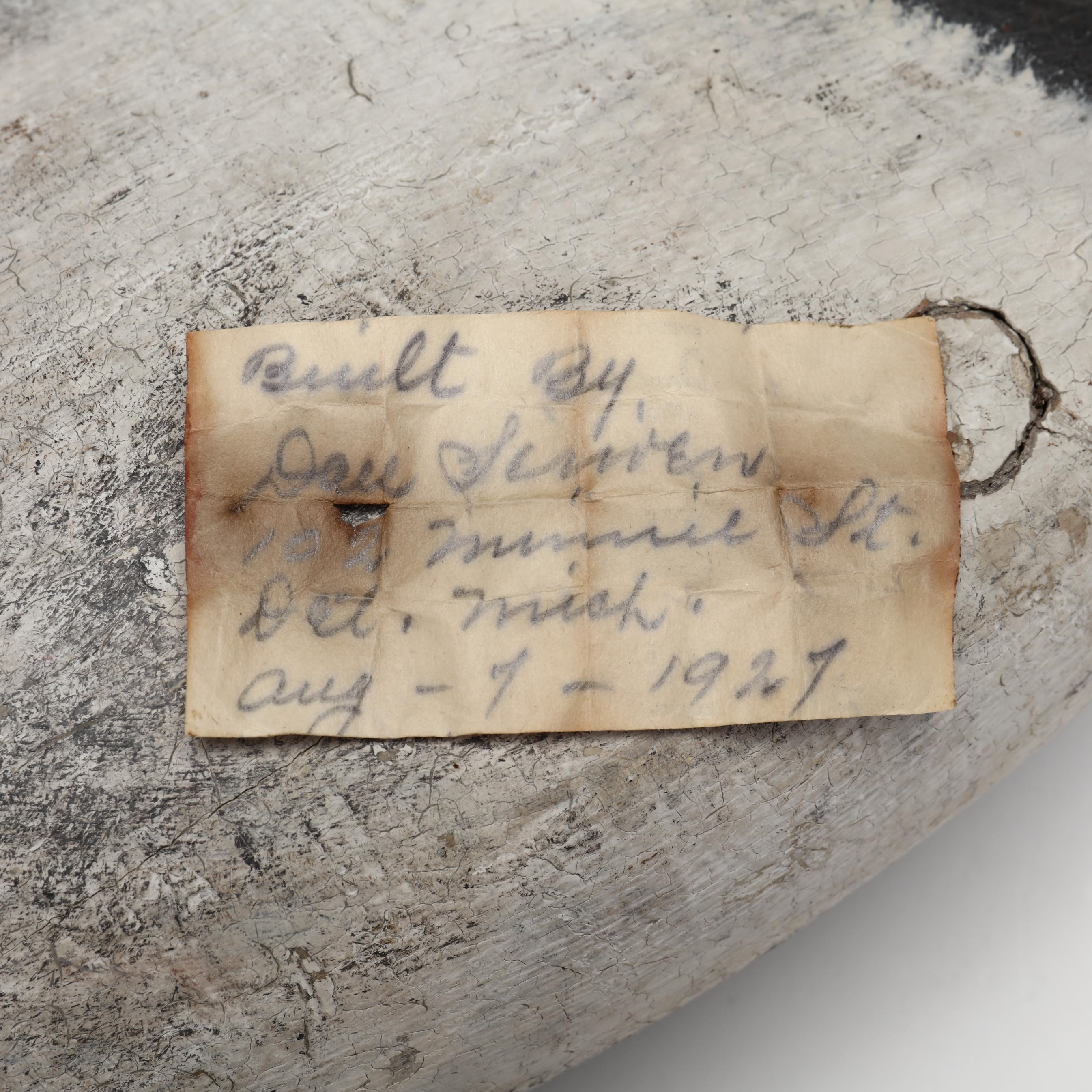 Artwork by Danny Scriven, Canvasback, Made of carved and painted wood