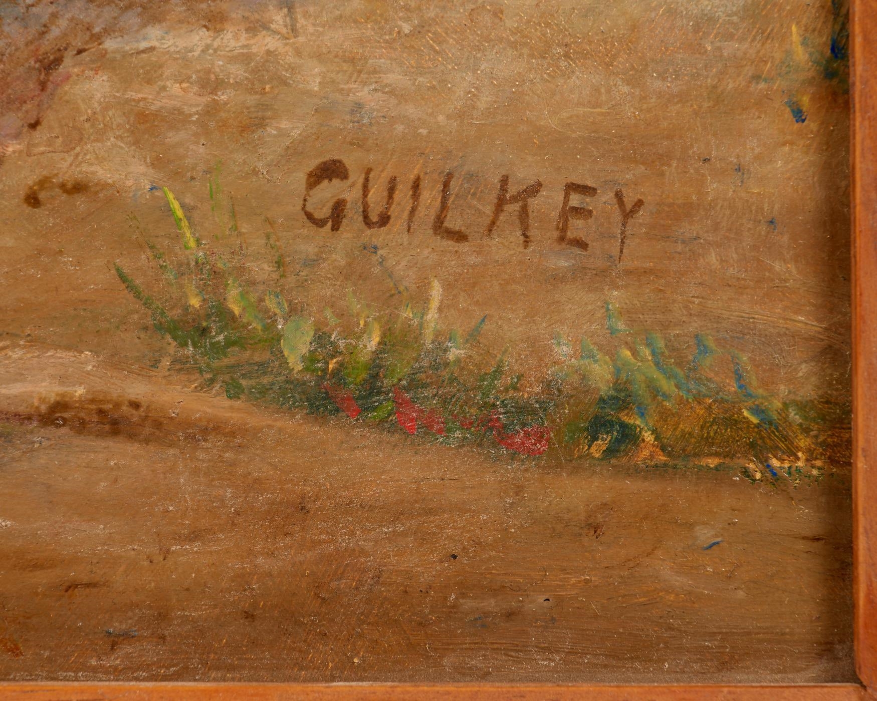 Artwork by Ruth Guilkey, RUTH GUILKEY "Wagon Train" (Oil on Board), Made of Oil on board