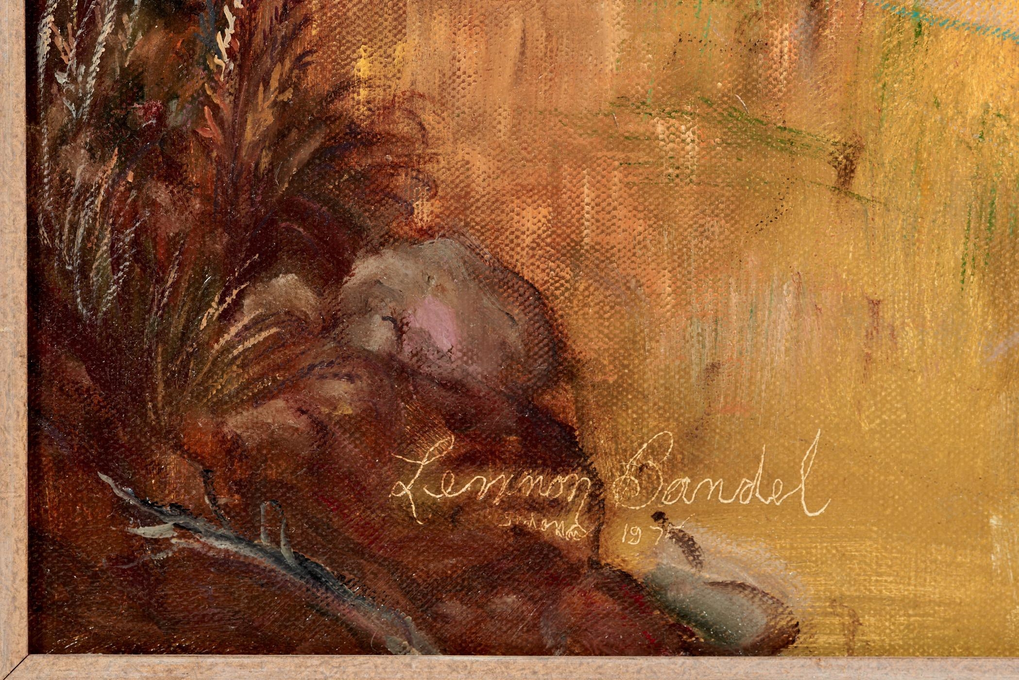 Artwork by Lennon Ray Bandel, Mustangs on Oak Creek, Made of Oil on linen